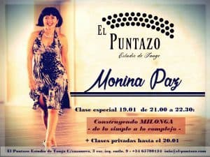Milongas Barcelona, Clase especial con Monina Paz